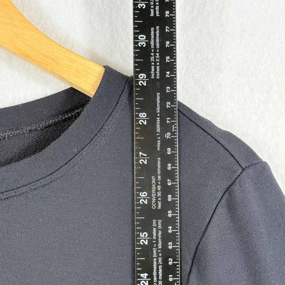 Cabi Cutout Layered Top Womens Large Black Long Sleeve Edgy Capsule Chic Modern
